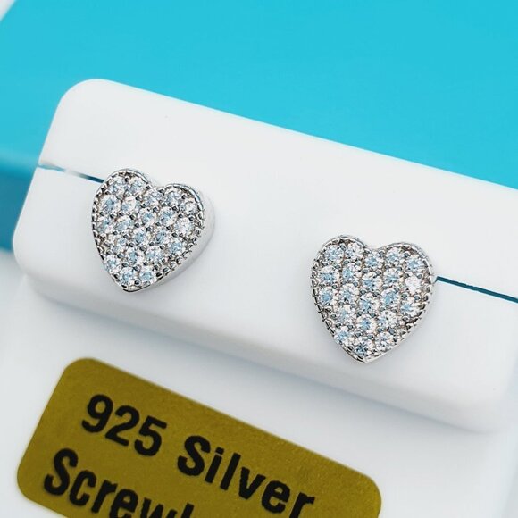 925 Sterling Silver CZ Beautiful Earrings for Women, 1USPAR4215 - Picture 2 of 11